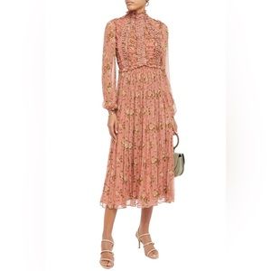 ISO Zimmermann Ruched Lace up Dress